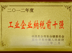 奧凱被評為2012年工(gōng)業(yè)企業(yè)納稅前十強企業(yè)