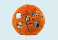 創意籃球照(zhào)片抱枕