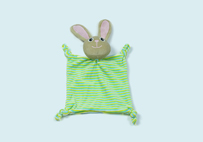 綠色兔子嬰兒口水巾