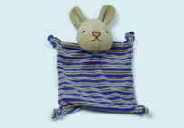 藍色兔子嬰兒口水巾