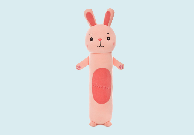 粉色兔兔抱枕